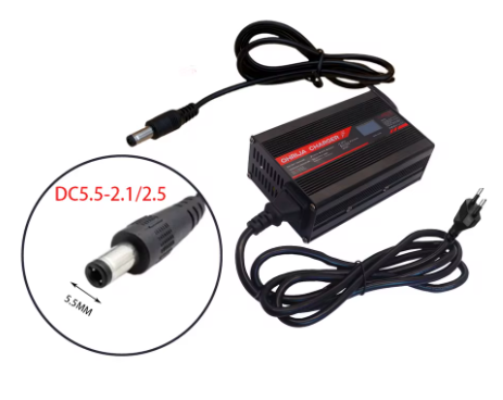Chargeur Lithium 48V/ 5A – Charge rapide avec connecteur au choix