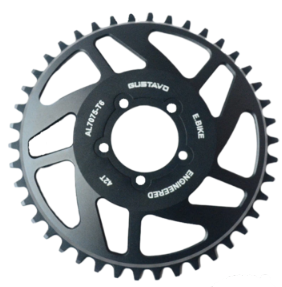 Gustavo E‑bike Chainring – Plateau de remplacement pour Bafang BBS01 / BBS02
