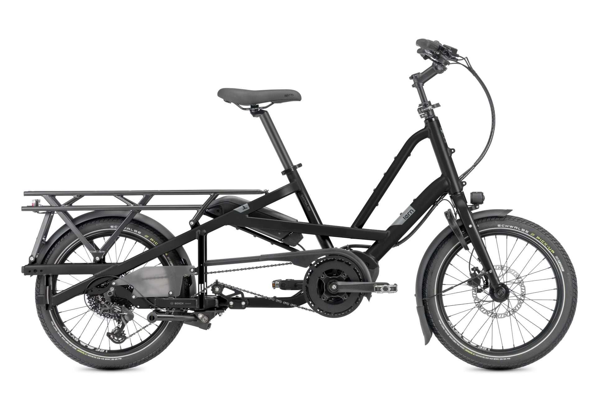 TERN Quick Haul Long D9, Perf Cargo, 500WH, Satin Black/Grey