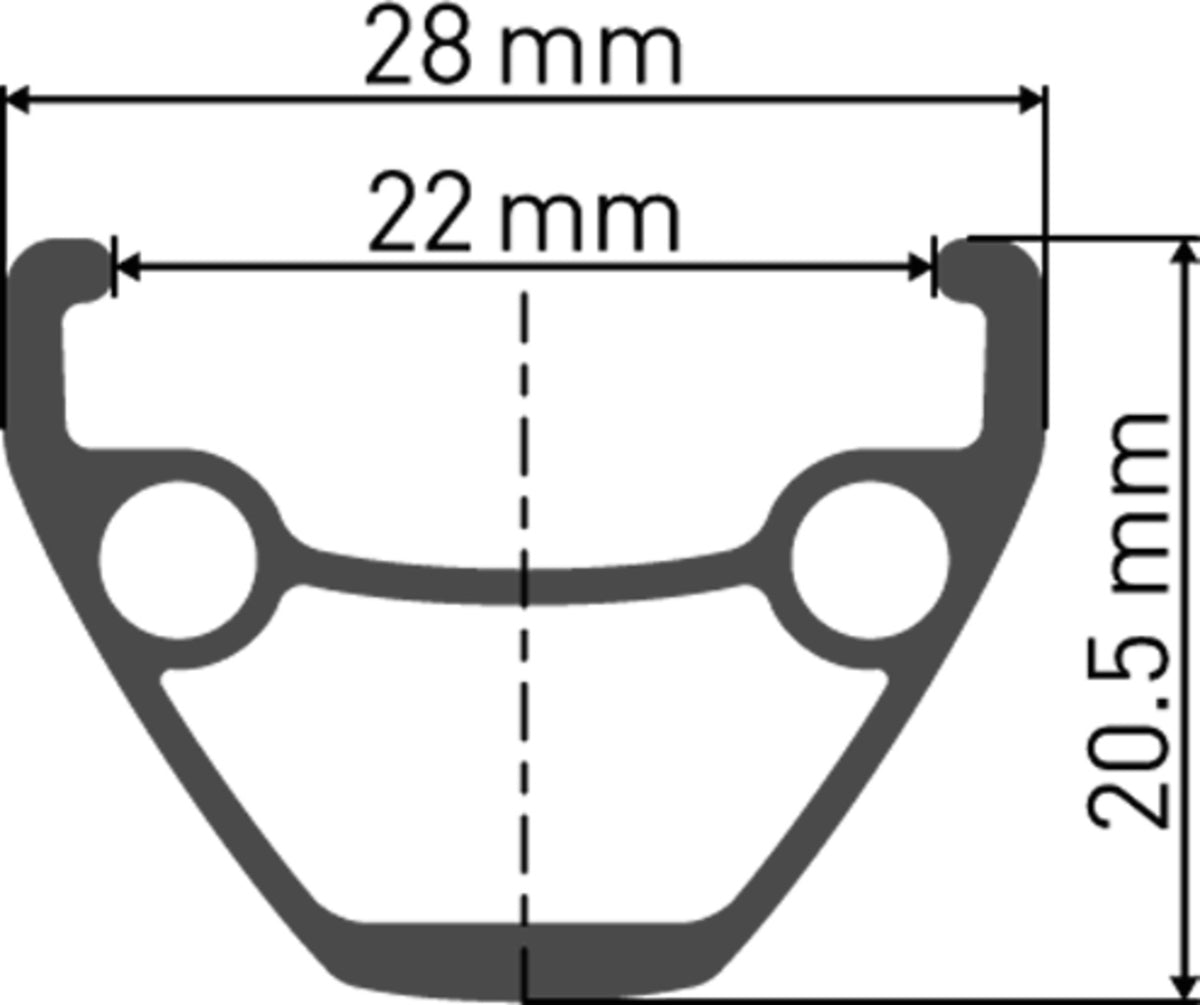 U 533 jante DB 26" 22 28T
