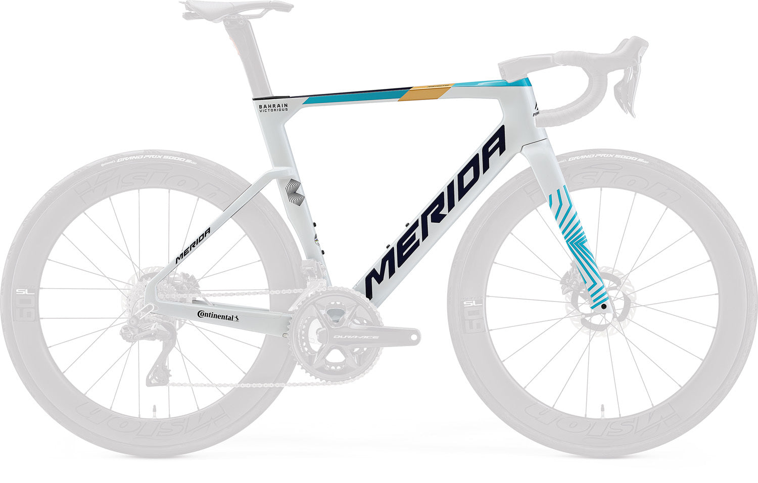 Mérida Reacto Team IV2 frame kit TBV teal/pearl(team)