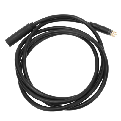 Rallonge câble moteur roue pour vélo électrique longueur 1 mètre avec connecteurs étanches noir plug & play