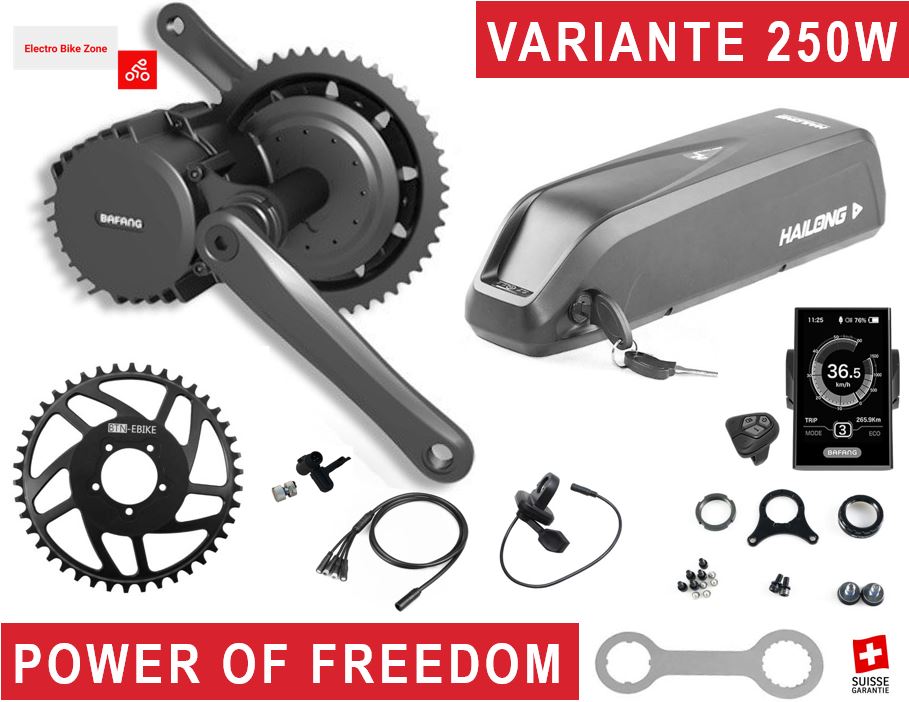 Kit électrique complet pour vélo - 250W