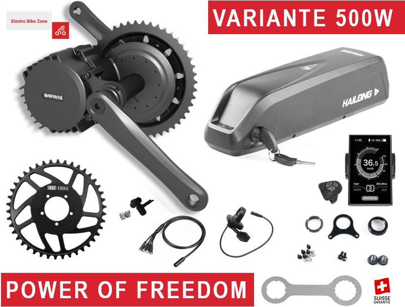 Kit électrique complet pour vélo - 500W