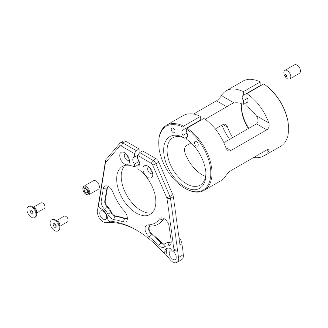 Adaptateur PF-30 pour moteur Bafang BBS01/02/HD