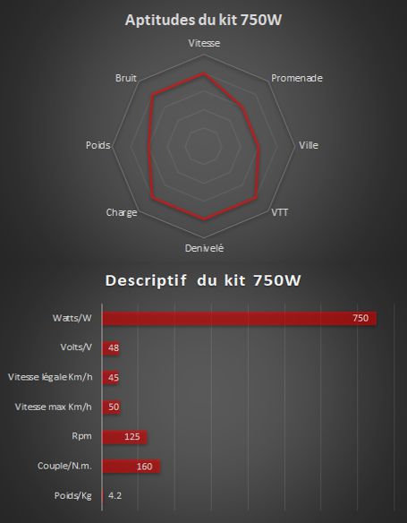 750W - Kit électrique complet Bafang