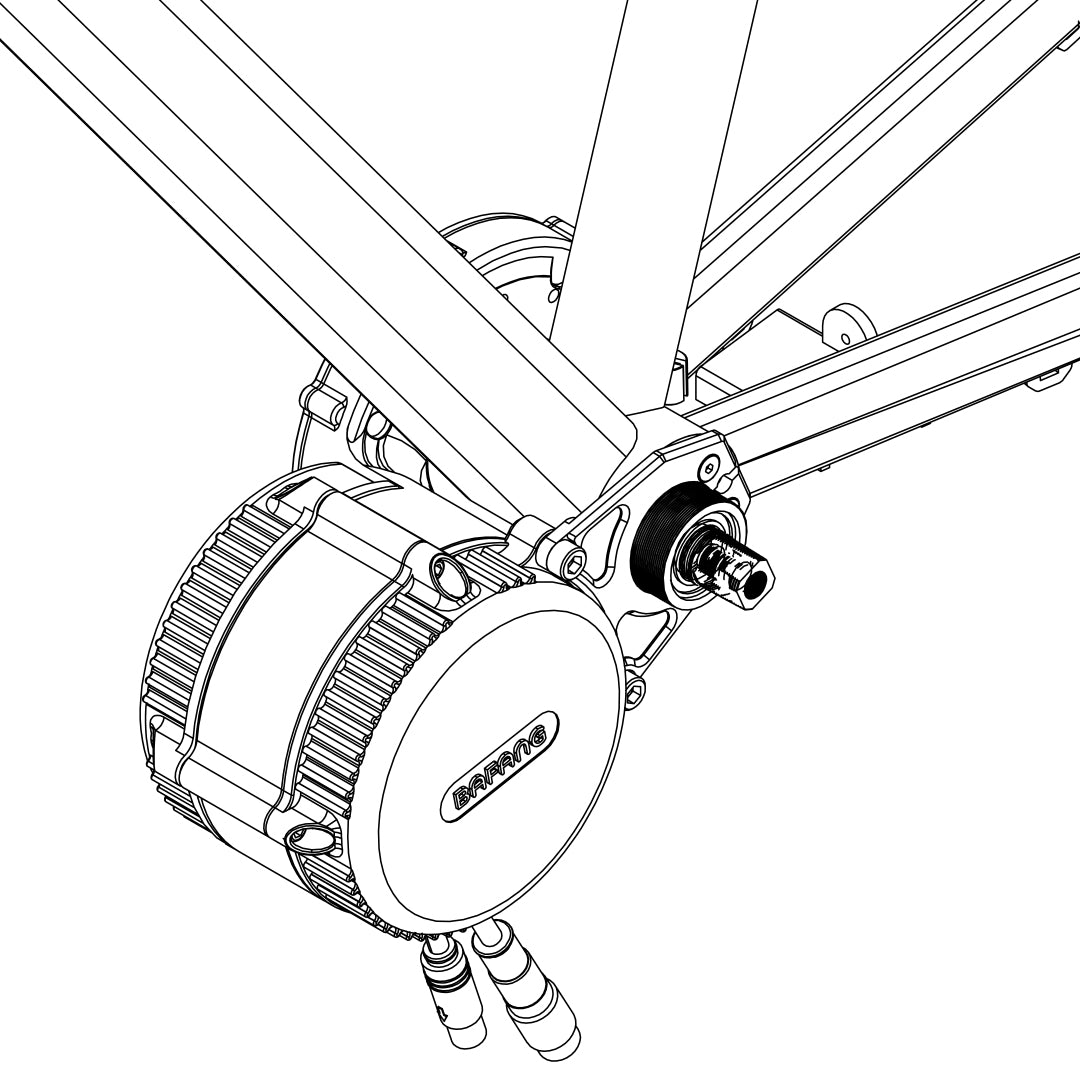 Adaptateur PF-30 pour moteur Bafang BBS01/02/HD